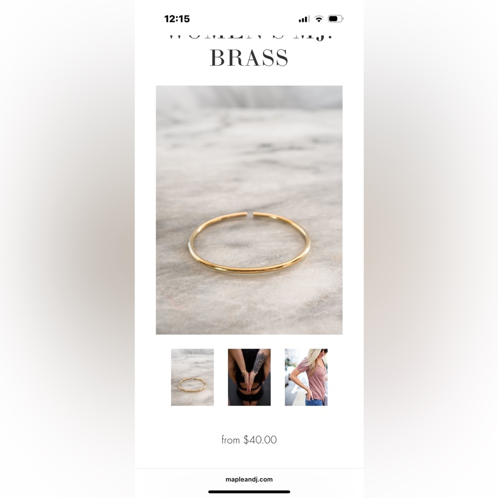 Sleek Gold Bracelet Minimalist Design